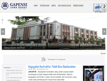 Tablet Screenshot of gapensijabar.net